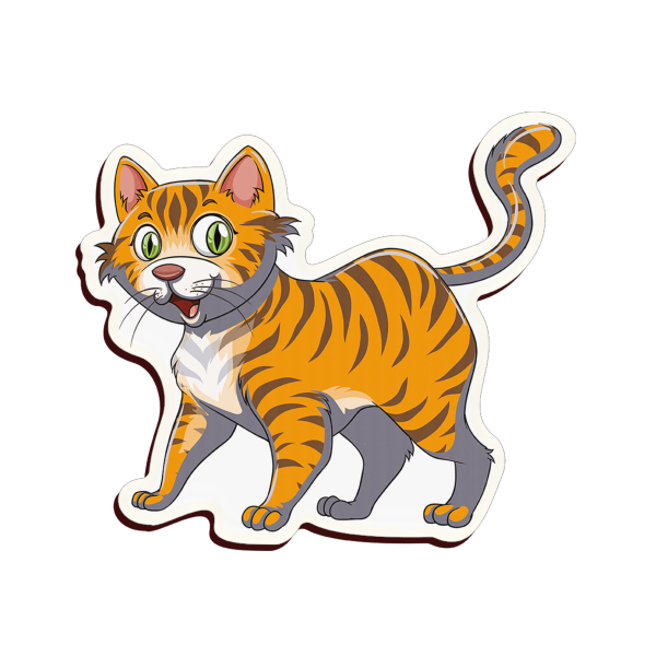 Preview: Streudeko Katze orange
