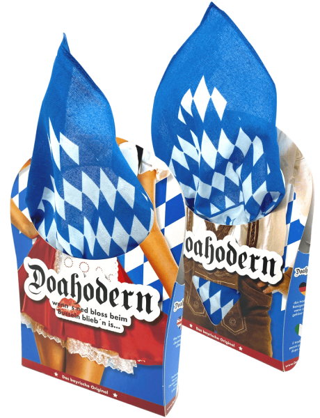 "Ein Doahodern Baumwolltuch verleiht jedem Outfit bayerisches Flair."