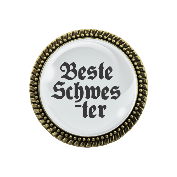 Gaudibrosch ein geschenk für die beste Schwester
