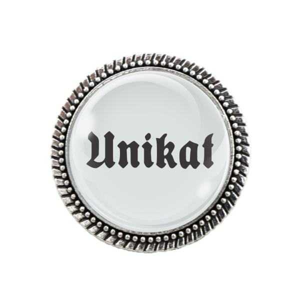 Gaudi-Brosche "Unikat" in silber für Tracht und Oktoberfest