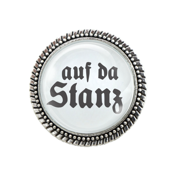 Gaudibroschn Trachtenbrosche "Auf der Stanz" in Silber – Perfekt für Deine Tracht