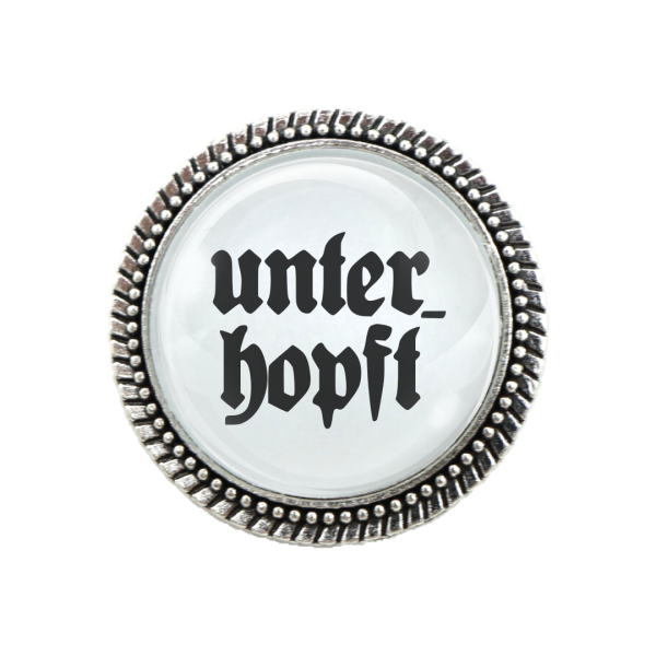 Trachtenbrosche 'Unterhopft' im Geschenk-Set – Hochwertiger Schmuck für bayerische Feste.