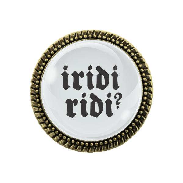 Gaudi-Brosche in Bronze perfekt für das Oktoberfest