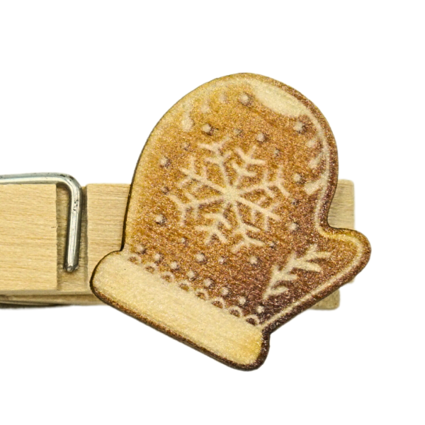 Handgefertigter Holz-Glubbal "Lebkuchen Handschuh" mit individueller Gravur f