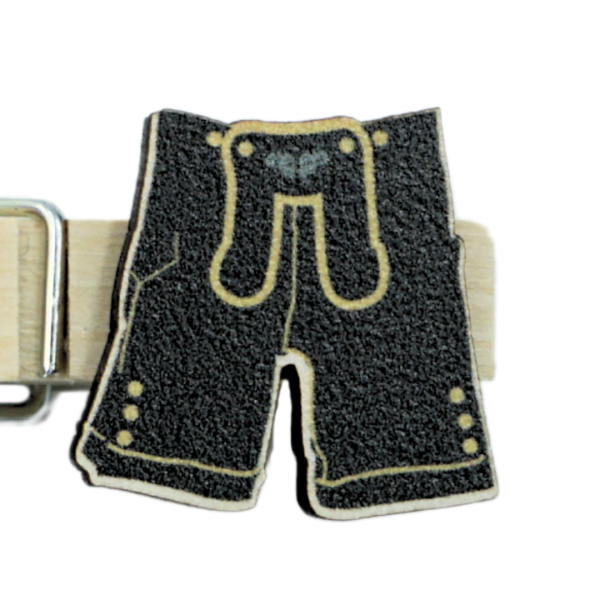 Schwarz-Lederhose mit individuellem Glupperl