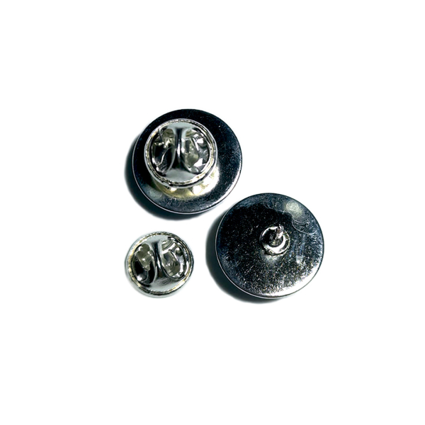 Pin Rückseite Silber