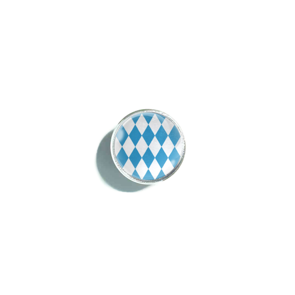 Pin - Bayernraute Silber