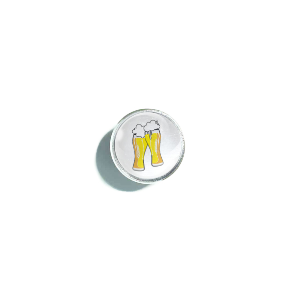 Pin - Bayernraute Silber