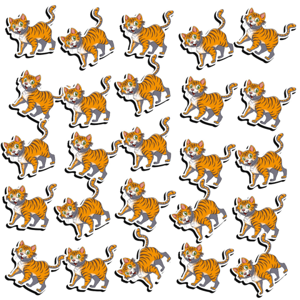 Streudeko Katze orange für Dekoration