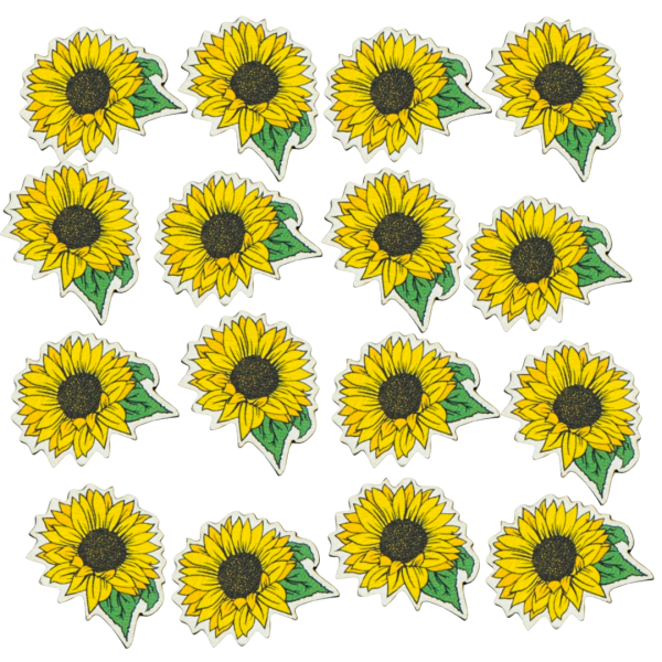 Bayerische Streudeko "Sonnenblume" aus Holz – ideal für Wiesn und bayerische Feiern.