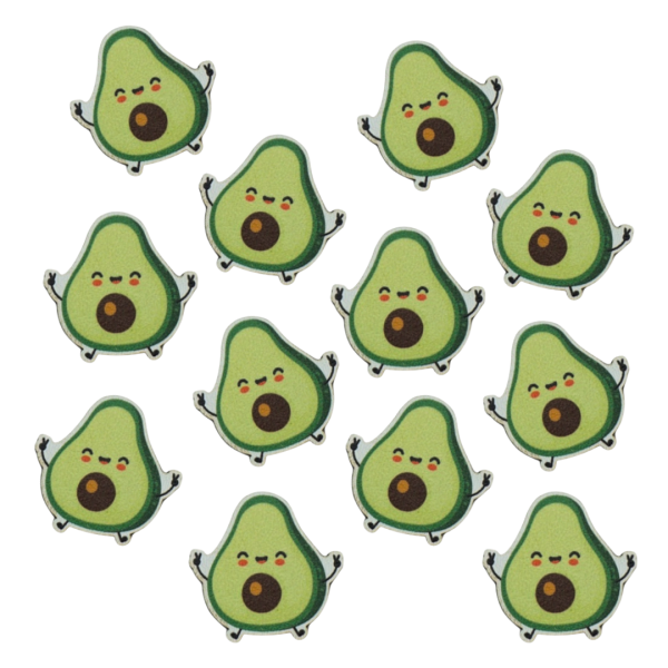 Bayerische Streudeko "Avocado" aus Holz – ideal für Wiesn und bayerische Feiern.