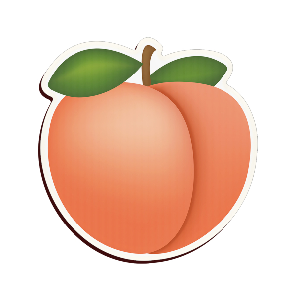 Streudeko Pfirsich Holz