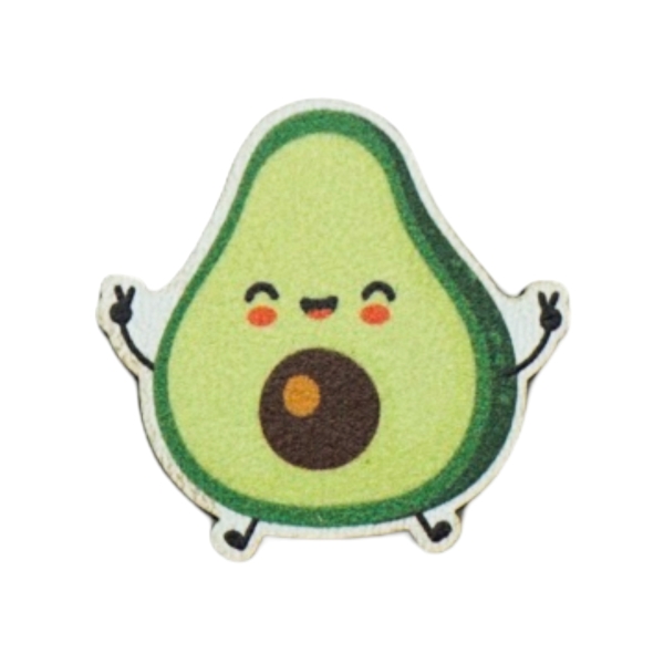 Bayerische Streudeko "Avocado" aus Holz – ideal für Wiesn und bayerische Feiern.