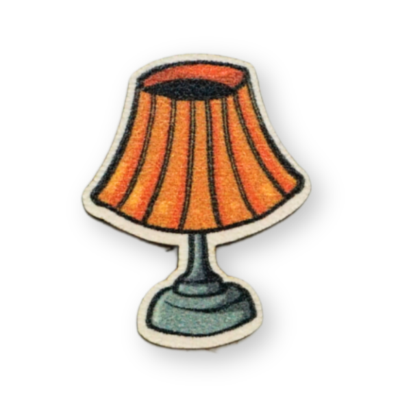 Kreative Tischdeko mit dem Streuteil "Lampe" aus Holz.