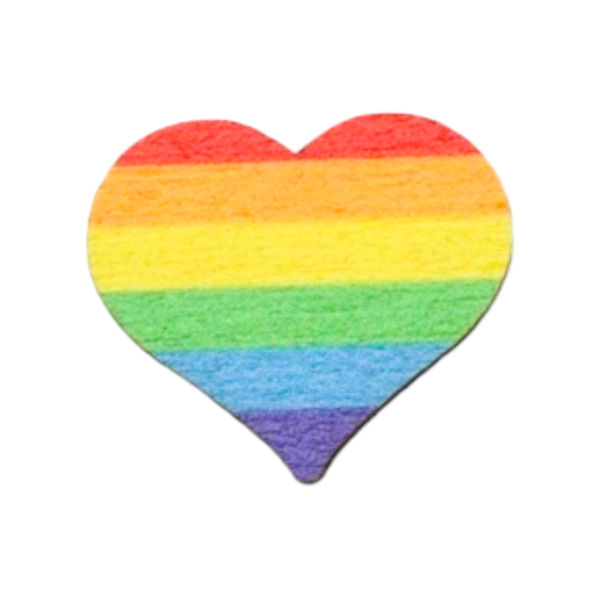 Streuteil Regenbogen-Herz