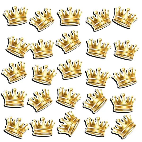 25 Streuteile Krone aus Holz